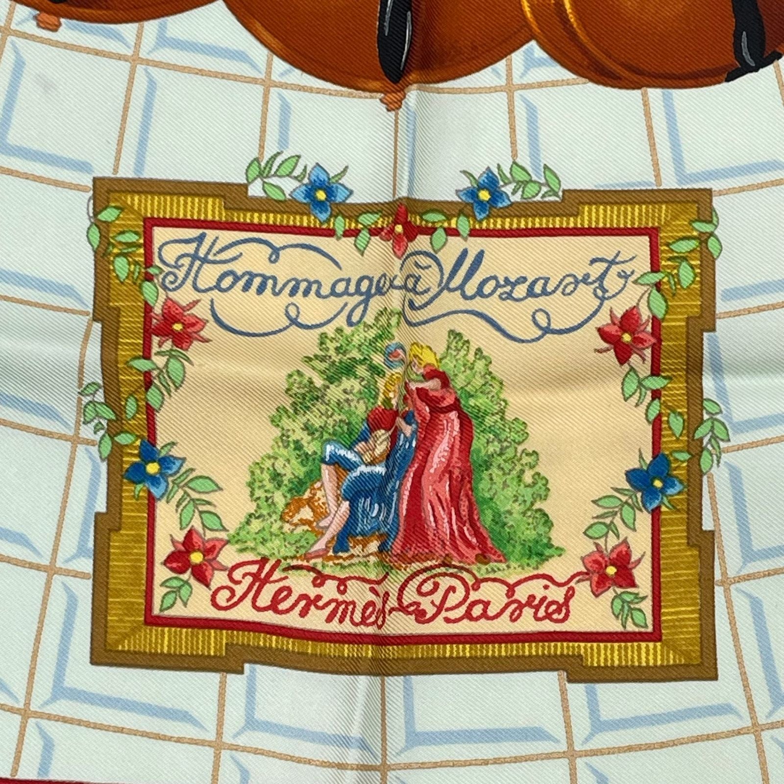 Hermes Carre 90 Wolfgang Amadeus Mozart Hymn to Silk Scarf Multicolor — view 6
