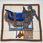 Hermes Carre 90 Selle D'apparat Marocaine Moroccan Ceremonial Saddle Scarf Silk