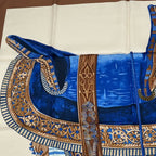 Hermes Carre 90 Selle D'apparat Marocaine Moroccan Ceremonial Saddle Scarf Silk — view 2
