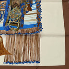 Hermes Carre 90 Selle D'apparat Marocaine Moroccan Ceremonial Saddle Scarf Silk — view 5