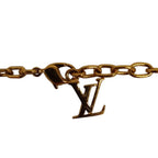 Louis Vuitton Collier Gamble Cube Motif Chain Necklace Gold Color Pre Owned — view 9
