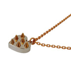 Louis Vuitton Spiky Valentine Necklace Silver Color Pre Owned — view 2
