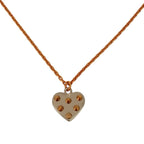 Louis Vuitton Spiky Valentine Necklace Silver Color Pre Owned