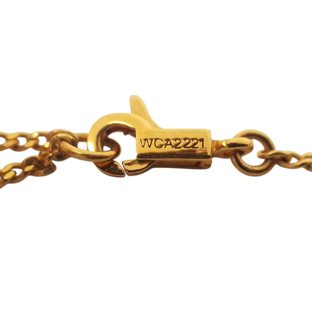 Celine Separable Short Chain Necklace Gold Color Pre Owned — view 4