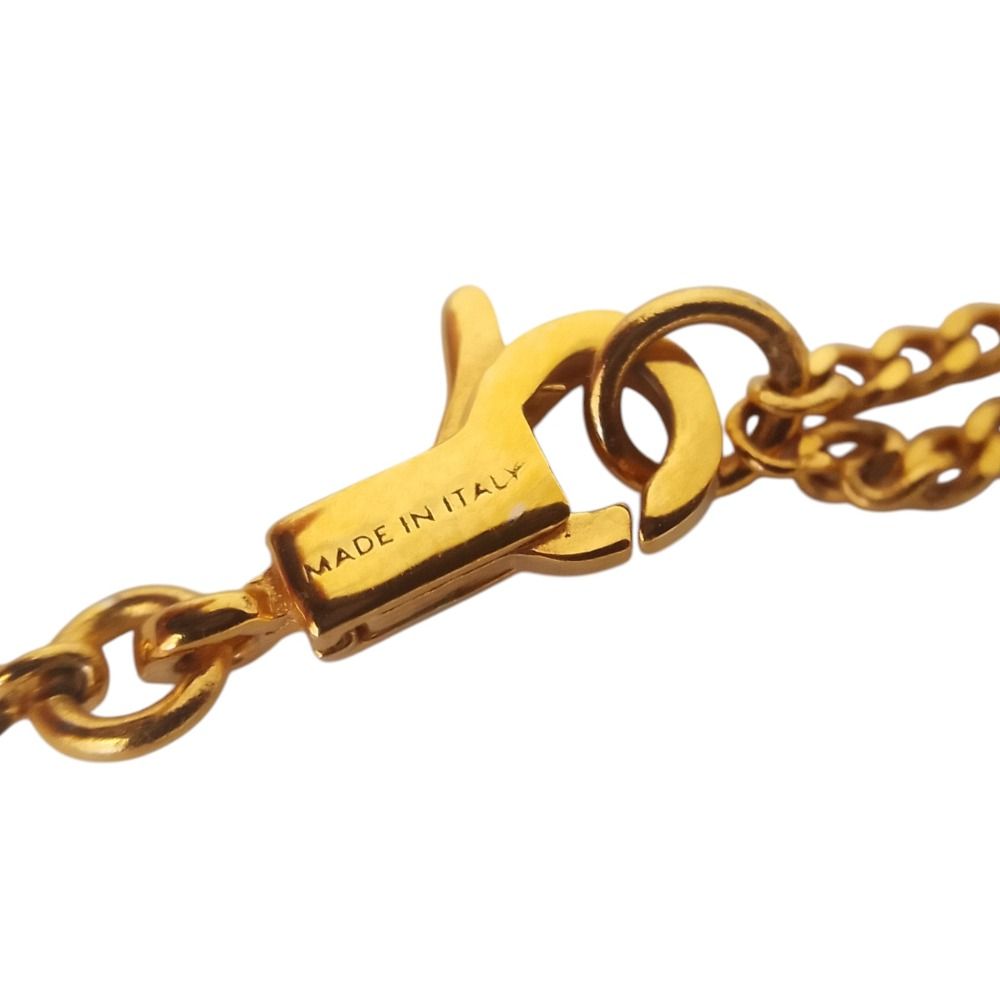 Celine Separable Short Chain Necklace Gold Color Pre Owned — view 5