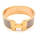 Hermes Bangle Clic Clac Pink Gold Gray Ju Bracelet