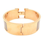 Hermes Bangle Clic Clac Pink Gold Gray Ju Bracelet — view 3