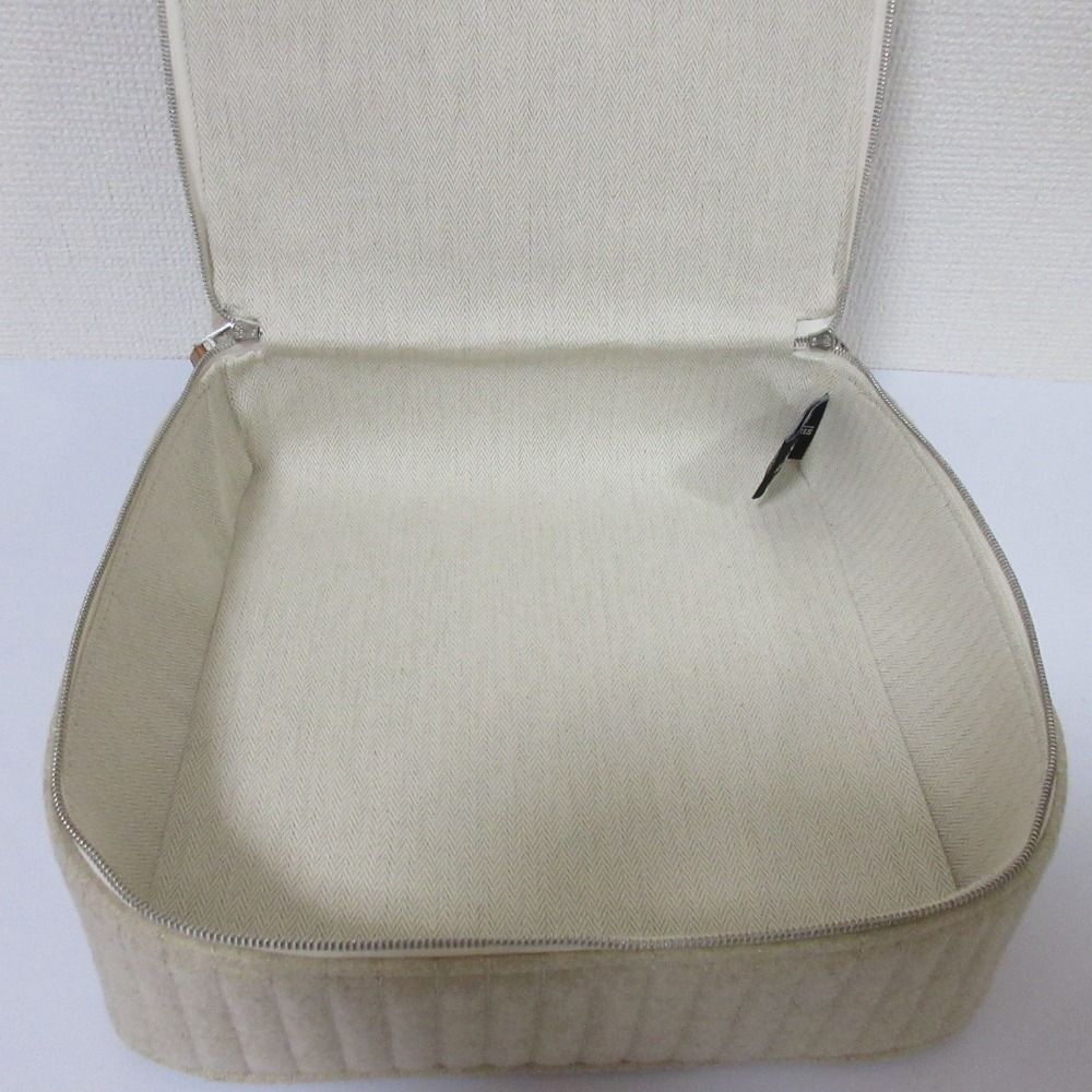 Hermes Paddock Pouch Travel Case Gray Pre Owned — view 7