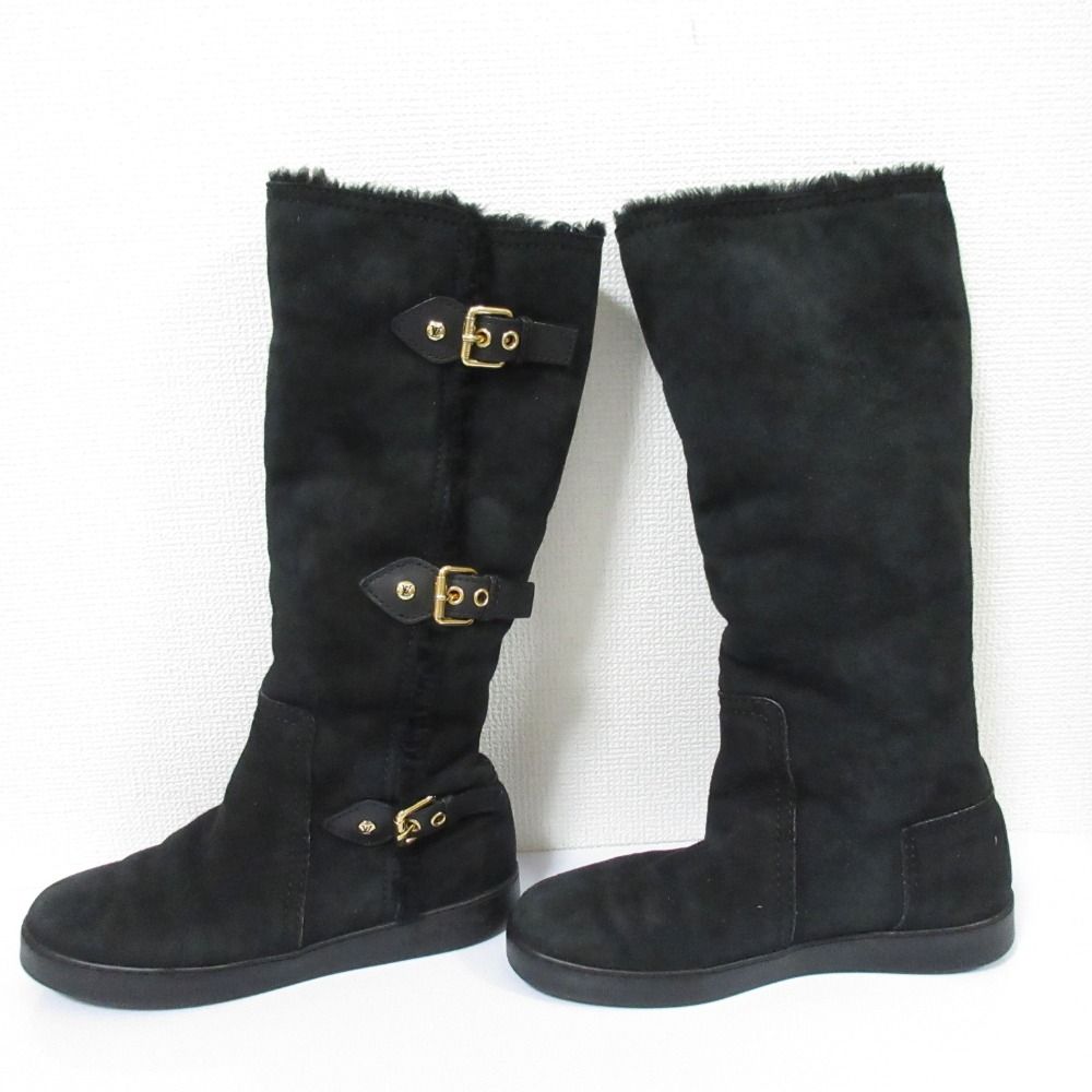 Louis Vuitton Shearling Boots with Belt — view 4