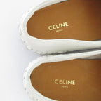 Celine Triomphe Tassel Leather Flats / Loafers 35 White — view 5