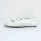 Celine Triomphe Tassel Leather Flats / Loafers 35 White — view 2