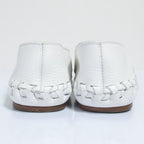 Celine Triomphe Tassel Leather Flats / Loafers 35 White — view 6