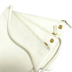 Celine Trio Leather Shoulder Bag Off White Pre Owned — view 7