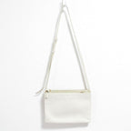 Celine Trio Leather Shoulder Bag Off White Pre Owned — view 3