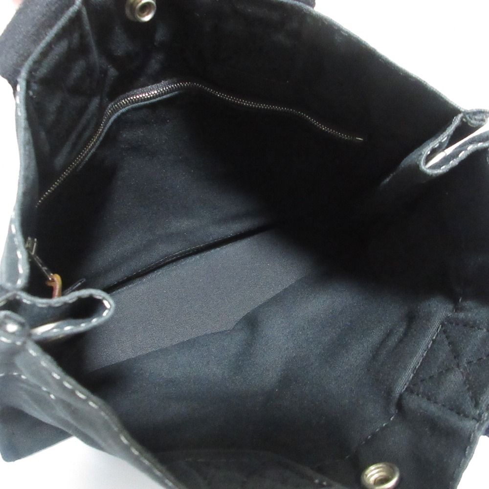 Hermes Gently Deauville PM Canvas Tote Black — view 8