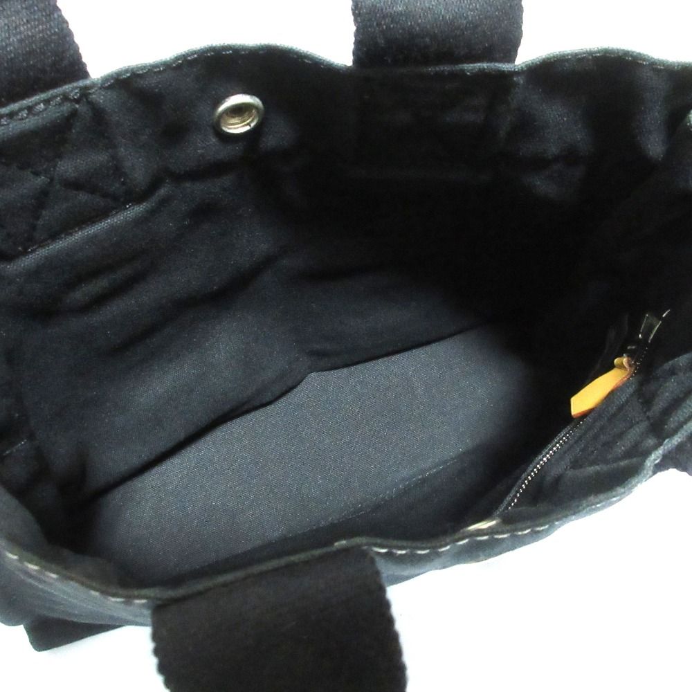 Hermes Gently Deauville PM Canvas Tote Black — view 7