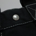 Hermes Gently Deauville PM Canvas Tote Black — view 5