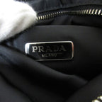 Prada Tessuto Nylon Triangle 2-Way Chain Shoulder Bag Black Pre Owned — view 8