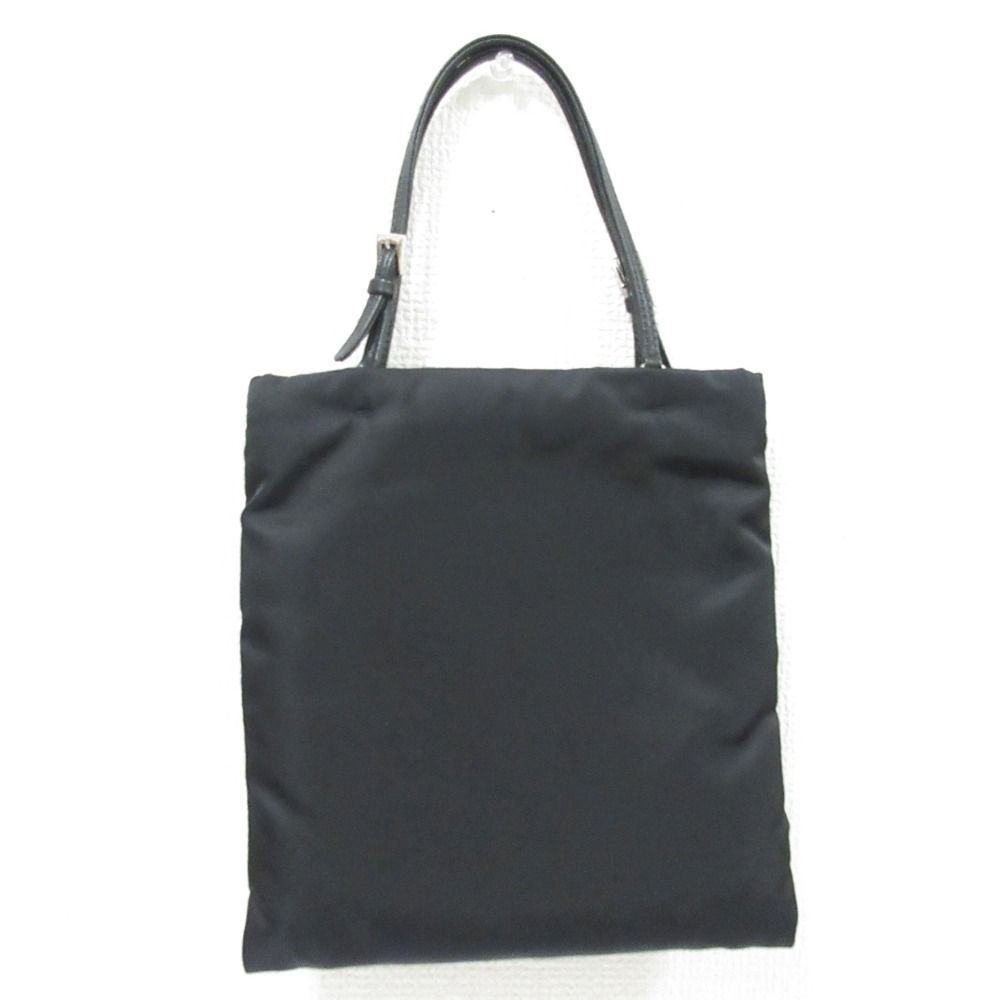 Prada Tessuto Nylon Triangle 2-Way Chain Shoulder Bag Black Pre Owned — view 2