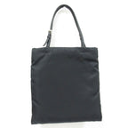 Prada Tessuto Nylon Triangle 2-Way Chain Shoulder Bag Black Pre Owned — view 2