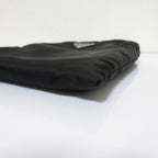 Prada Tessuto Nylon Triangle 2-Way Chain Shoulder Bag Black Pre Owned — view 4