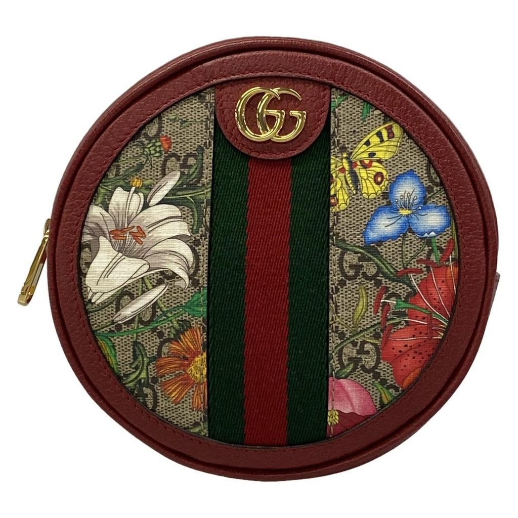 Gucci Backpack Ophidia GG Mini Tian Beige Red Multi Chain