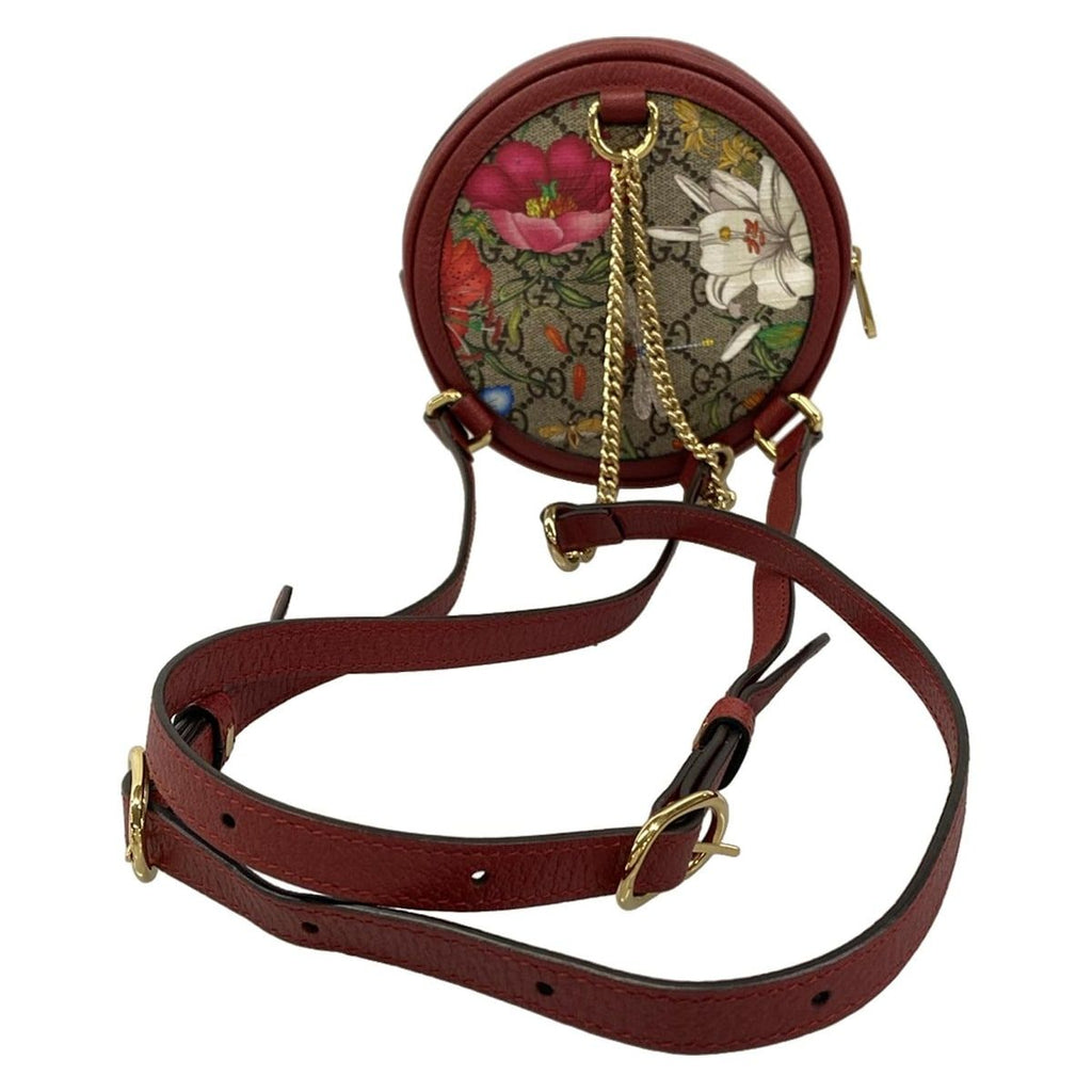 Gucci Backpack Ophidia GG Mini Tian Beige Red Multi Chain — view 3