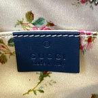 Gucci GG Marmont Denim Makeup Pouch Blue Pre Owned — view 7