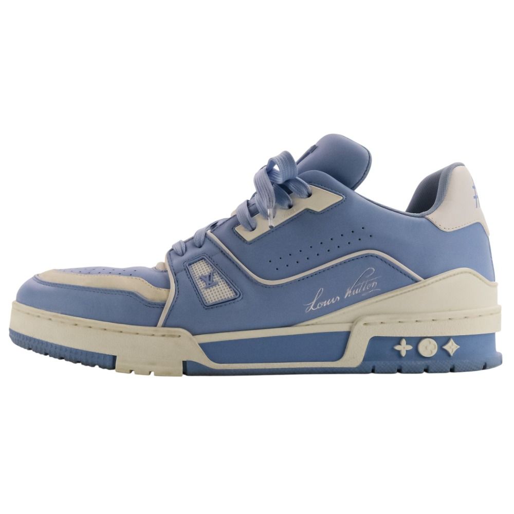 Louis Vuitton LV Trainers Low Cut Sneakers 8 Light Blue — view 3