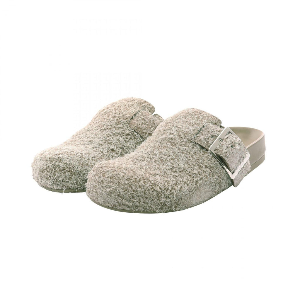 Loewe Mules Buckle Beige Sandals
