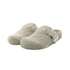 Loewe Mules Buckle Beige Sandals