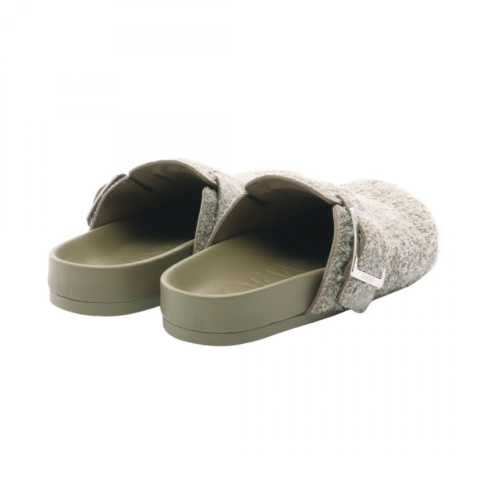 Loewe Mules Buckle Beige Sandals — view 2