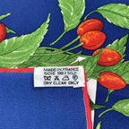 Hermes Carre 90 Coeur Des Bois in the Woods Navy Silk 100% Scarf — view 7