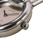 Gucci Quartz Bangle Watch Silver Dial Pre Owned — view 3