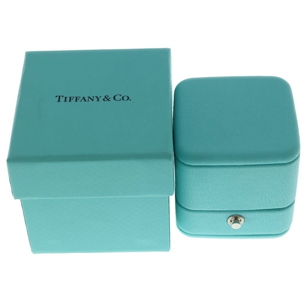 Tiffany & Co T Wire Diamond Mother of Pearl Ring Pink Gold — view 6