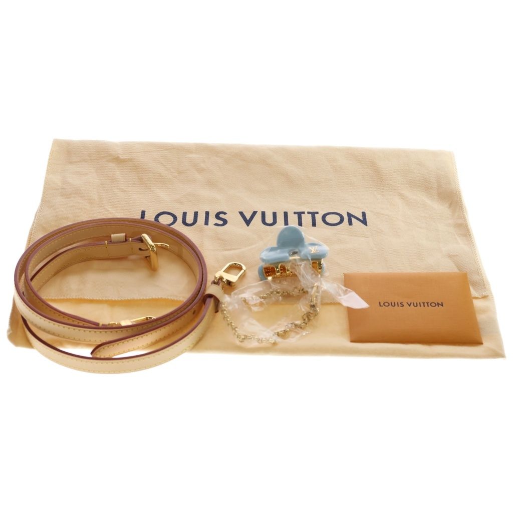 Louis Vuitton Monogram Vernis Alma BB 2-Way Shoulder Bag Brown Sky Blue Leather — view 8