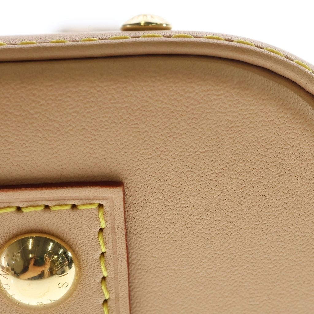 Louis Vuitton Monogram Vernis Alma BB 2-Way Shoulder Bag Brown Sky Blue Leather — view 5