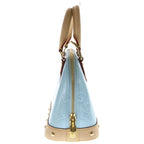 Louis Vuitton Monogram Vernis Alma BB 2-Way Shoulder Bag Brown Sky Blue Leather — view 3