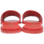 Chanel CC Logo Plate Leather Flat Sandals Shoes — view 3