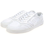 Fendi Step Suede Leather Low Cut Sneakers White — view 2