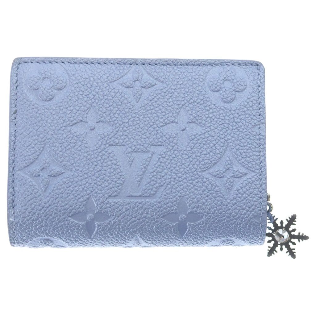 Louis Vuitton Portefeuille Clair Compact Wallet Trifold Coin Case Light Purple