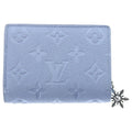 Louis Vuitton Portefeuille Clair Compact Wallet Trifold Coin Case Light Purple