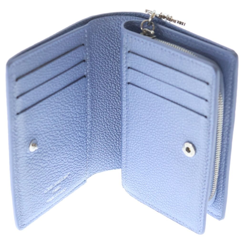 Louis Vuitton Portefeuille Clair Compact Wallet Trifold Coin Case Light Purple — view 5