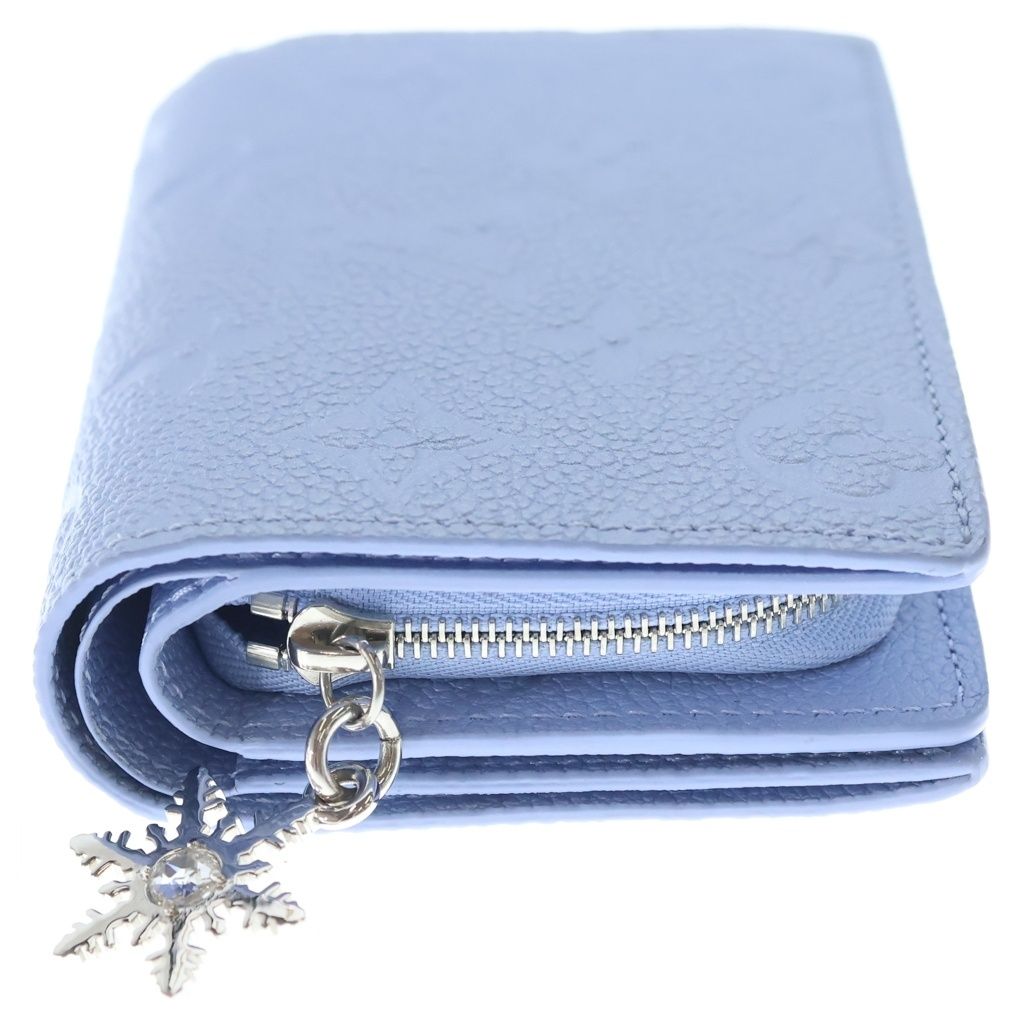 Louis Vuitton Portefeuille Clair Compact Wallet Trifold Coin Case Light Purple — view 3