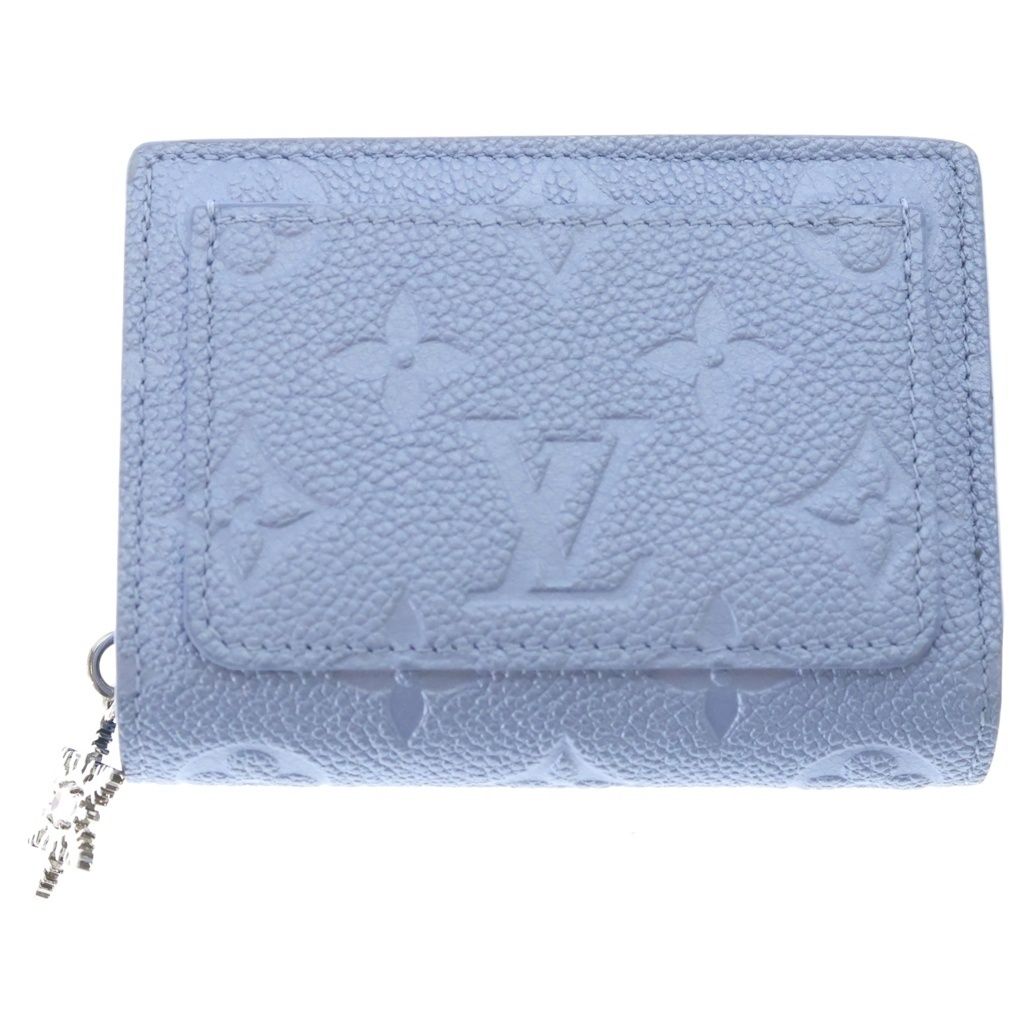 Louis Vuitton Portefeuille Clair Compact Wallet Trifold Coin Case Light Purple — view 2