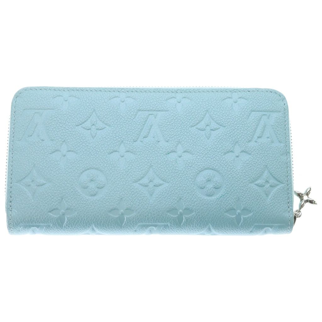 Louis Vuitton Monogram Empreinte LV Ski Zippy Wallet Azur Frost Light Blue — view 2