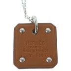 Hermes As de Coule Pendant Chain Black Silver — view 3
