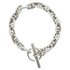 Hermes Chaine D'ancre 17 Bracelet Chain Silver