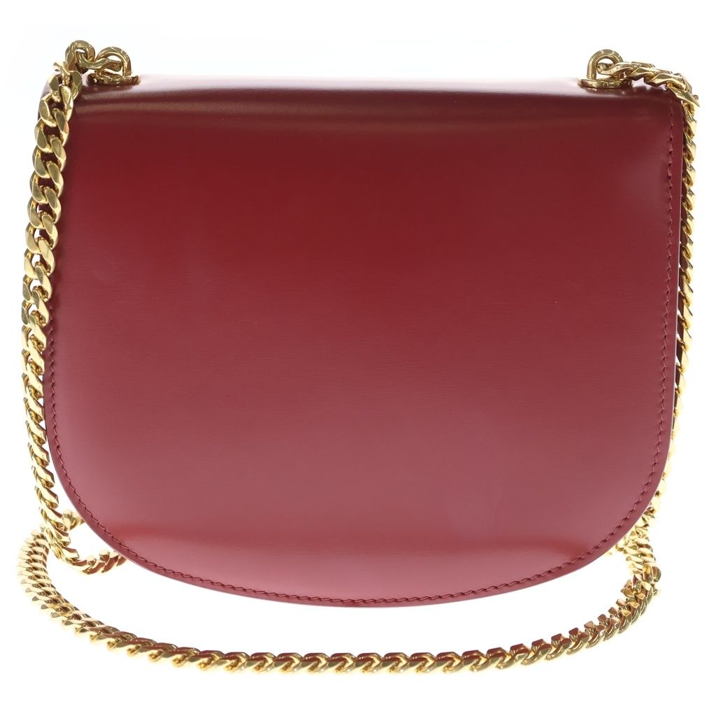 Celine Shoulder Bag Teen Besace Triomphe Bag Red Leather Gold — view 2