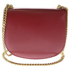 Celine Shoulder Bag Teen Besace Triomphe Bag Red Leather Gold — view 2
